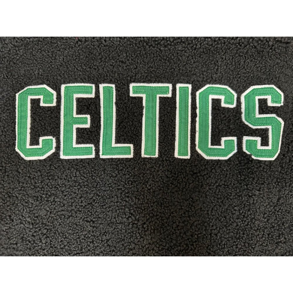 Boston Celtics NBA FSLL Sherpa Sweatshirt Kangroo Pouch Black M - Picture 3 of 10